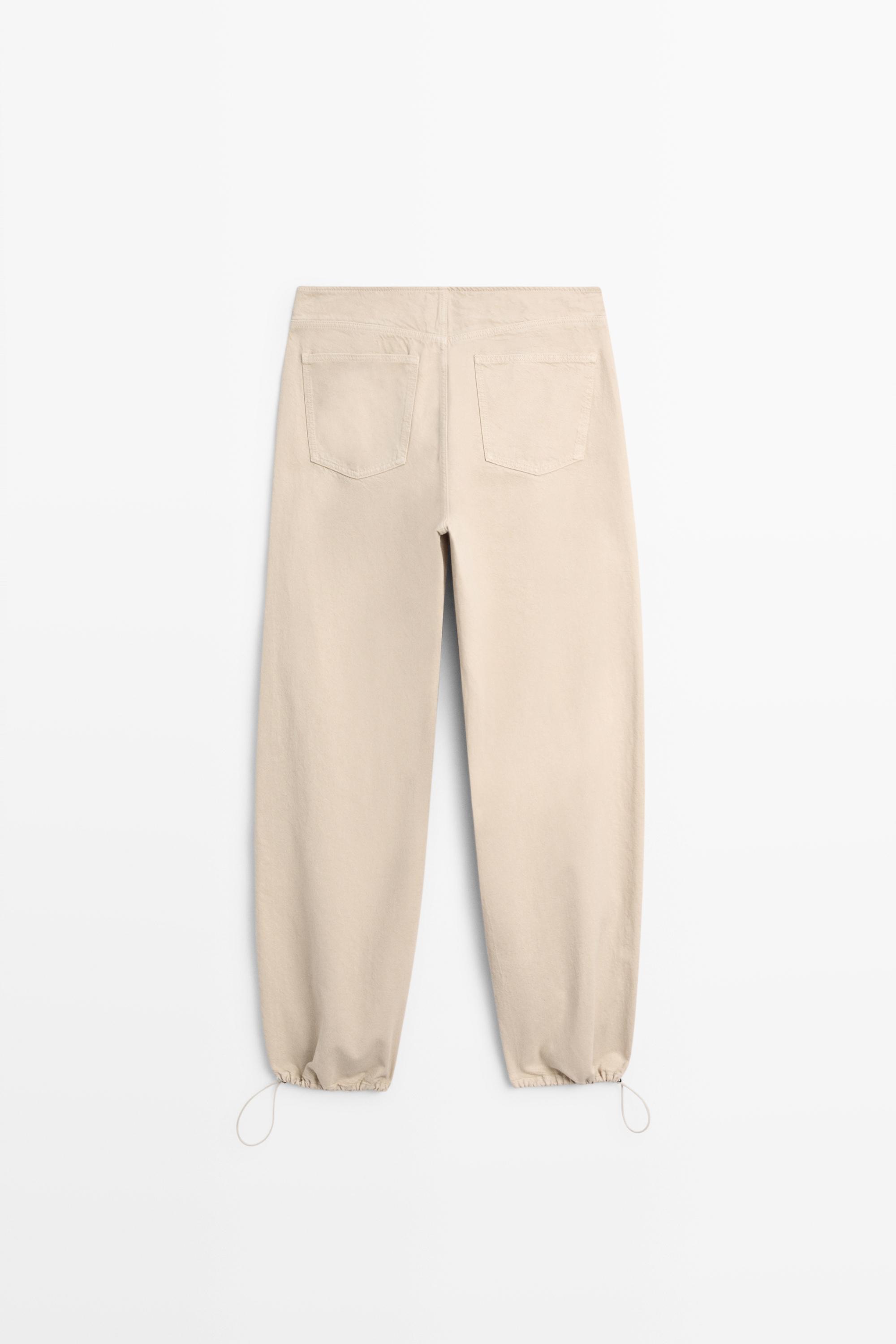 Relaxed fit parachute pants